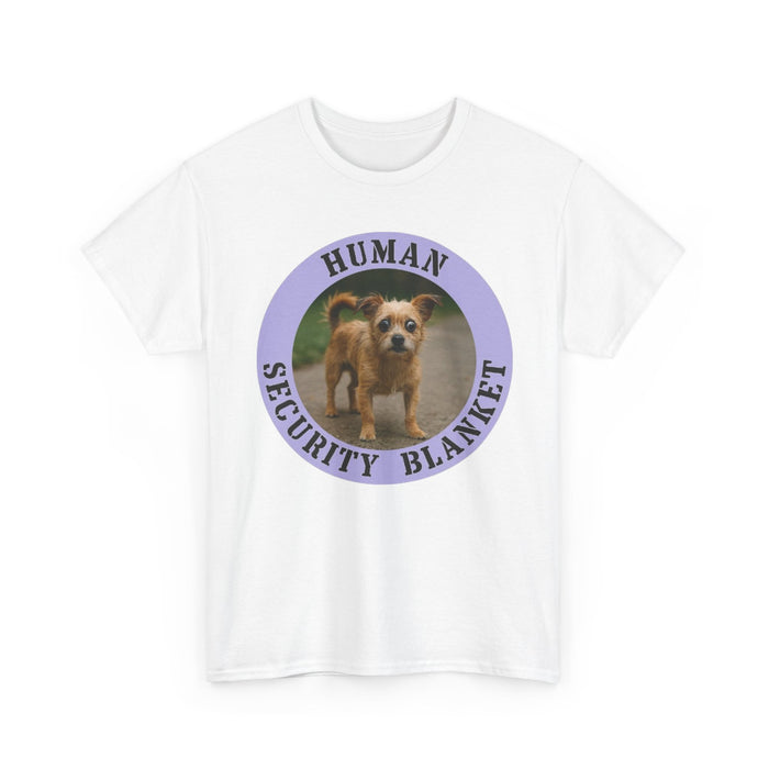 Human Security Blanket T-Shirt — Cute Puppy Graphic Tee