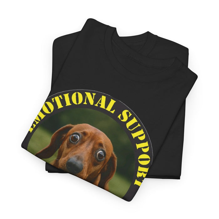 Emotional Support Human T‑Shirt — Dachshund Pet Rescue Tee