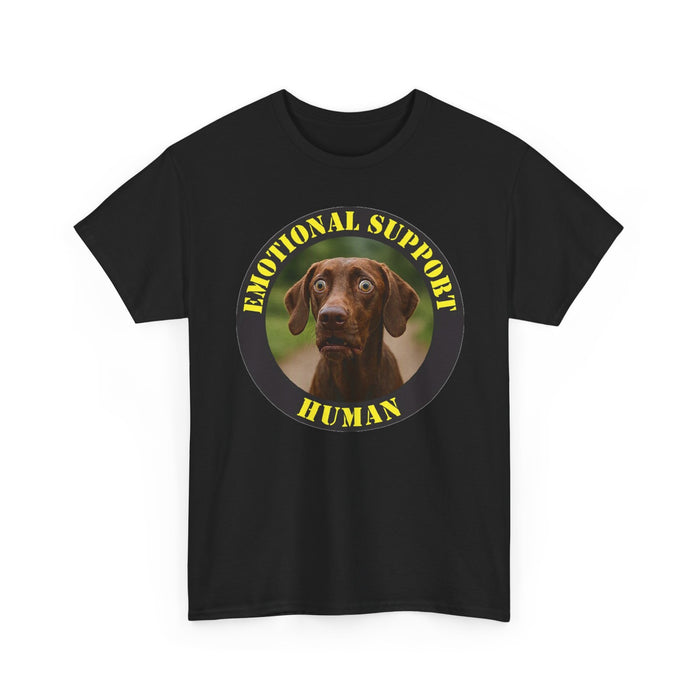 Emotional Support Human T-Shirt – Funny Dog Photo Tee for Pet Lovers