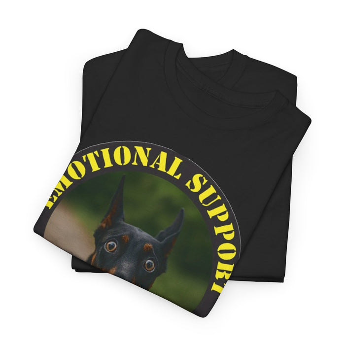 Emotional Support Human T-Shirt – Doberman Pet Lover Tee