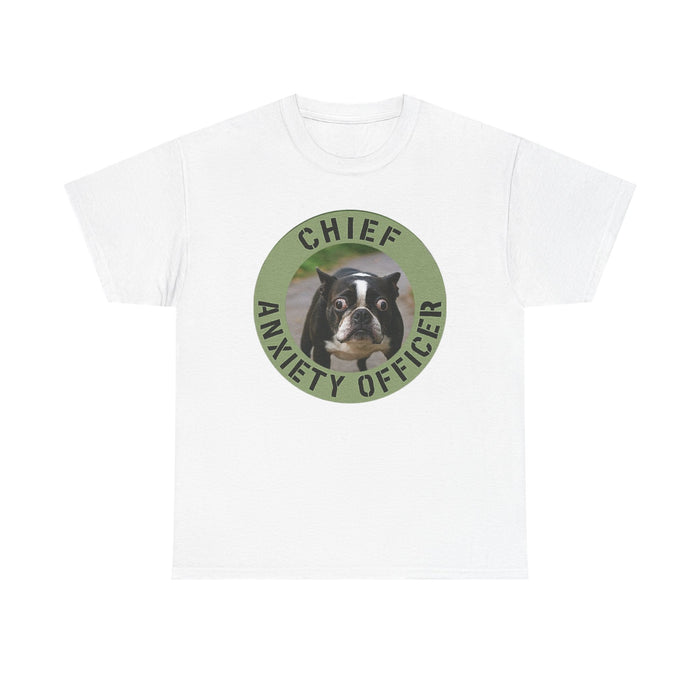 Chief Anxiety Officer Dog T-Shirt — Funny Pet Lover Tee
