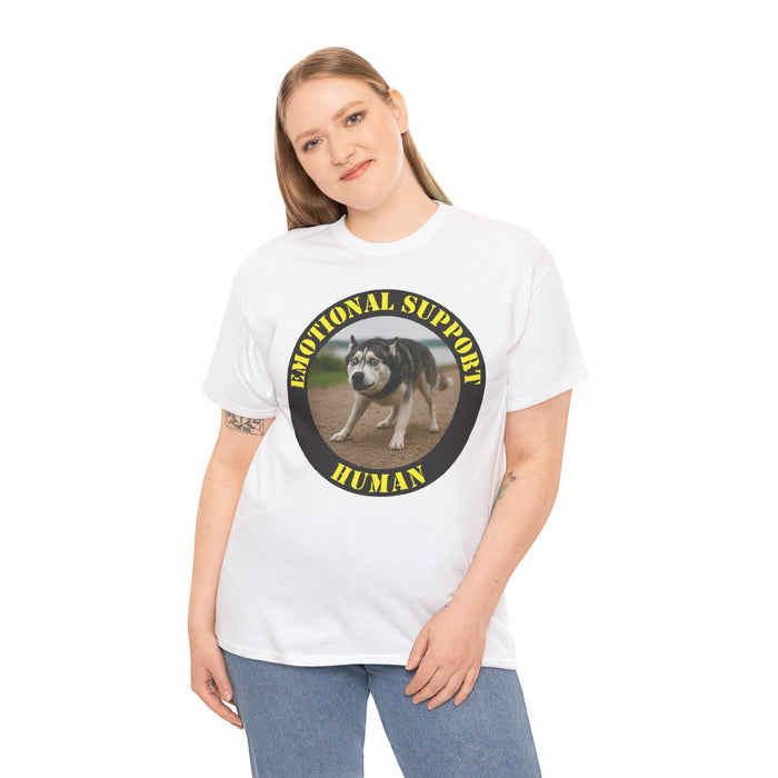 Emotional Support Human T-Shirt — Funny Rescue Dog Graphic Tee