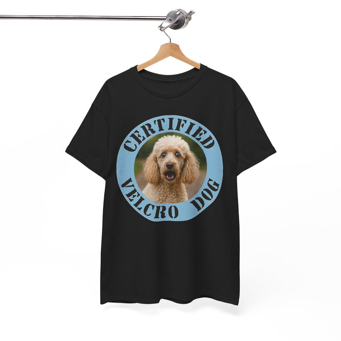 Poodle Certified Velcro Dog T‑Shirt — Funny Dog Lover Tee