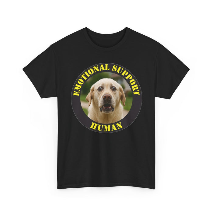 Emotional Support Human T-Shirt — Cute Labrador Pet Therapy Tee