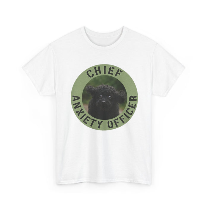 Chief Anxiety Officer T-Shirt – Funny Cute Pug Anxiety Tee