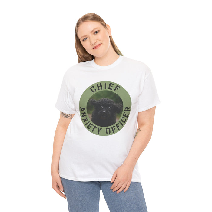 Chief Anxiety Officer T-Shirt – Funny Cute Pug Anxiety Tee