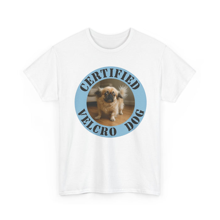 Certified Velcro Dog T‑Shirt — Funny Pug Rescue Pet Lover Tee