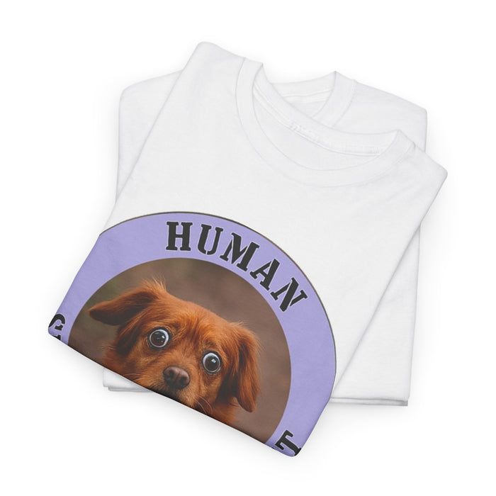 Dog "Human Security Blanket" Tee — Cute Rescue Pup Graphic T-Shirt