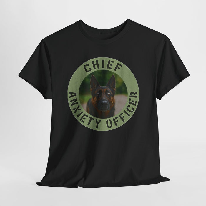 Chief Anxiety Officer Dog T-Shirt — Funny Pet Lover Tee