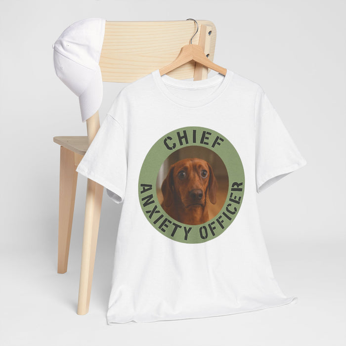 Chief Anxiety Officer T-Shirt — Funny Dog Graphic Tee