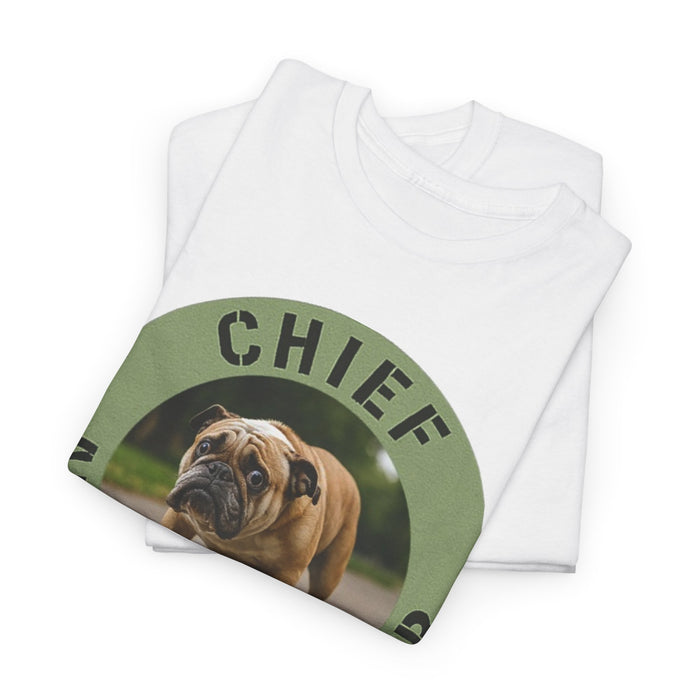 Chief Anxiety Officer T-Shirt — Funny Bulldog Pet Tee