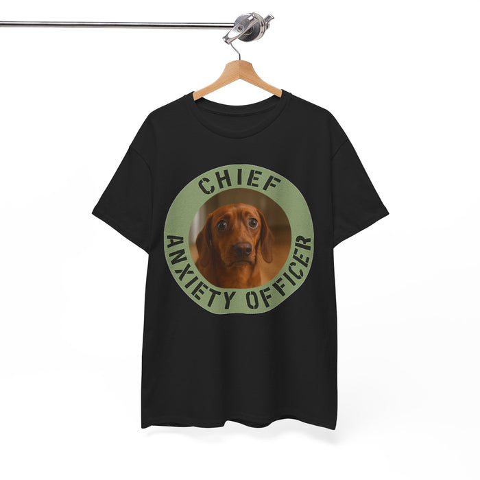 Chief Anxiety Officer T-Shirt — Funny Dog Graphic Tee