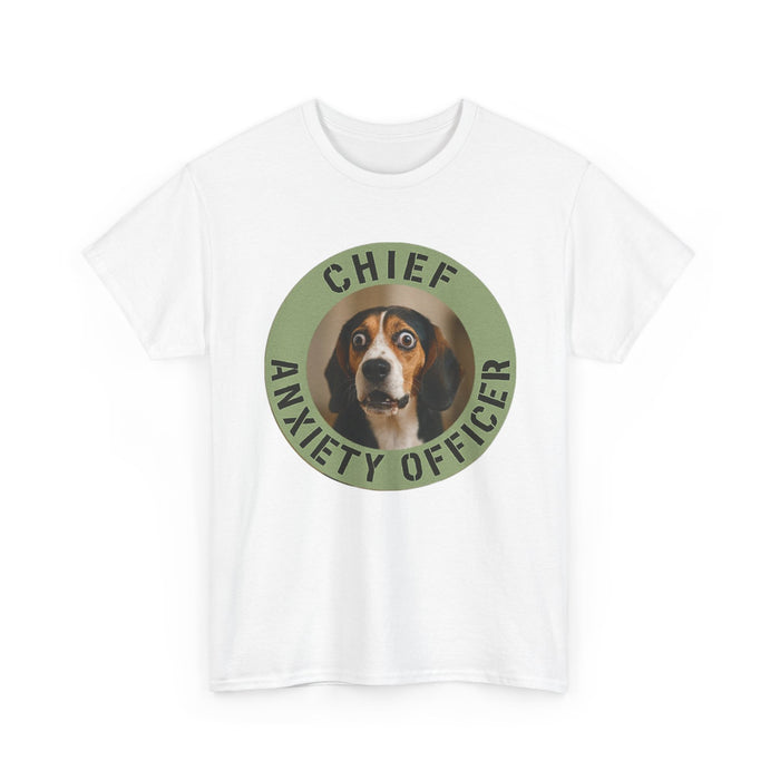 Chief Anxiety Officer T-Shirt — Funny Dog Pet Lover Tee