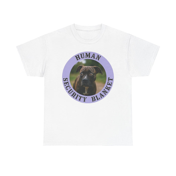 Pit Bull Human Security Blanket Tee - Cute Puppy Dog Graphic T-Shirt