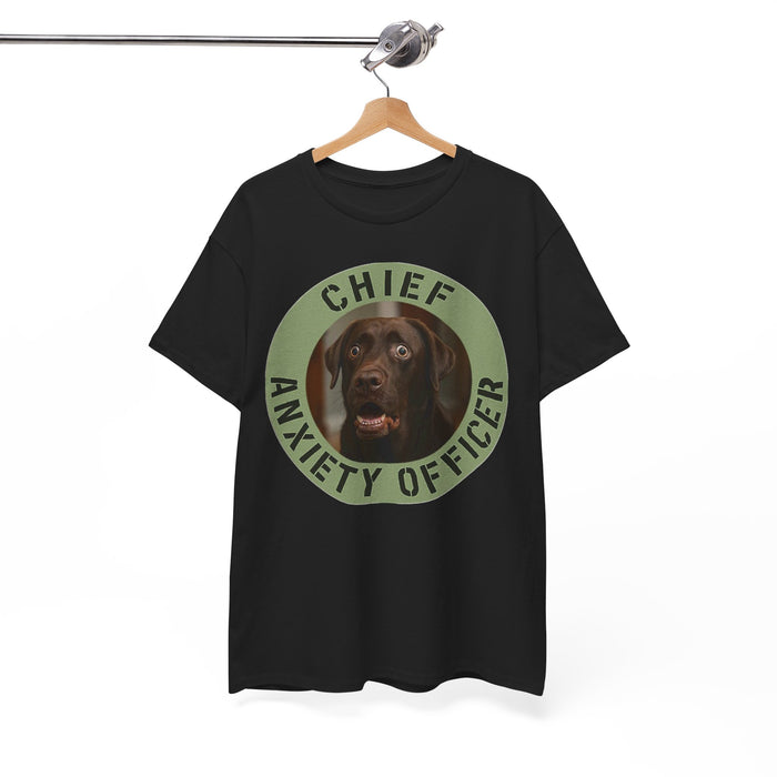 Chief Anxiety Officer Dog T‑Shirt – Funny Pet Lover Tee