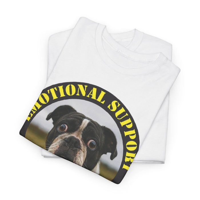 Emotional Support Human Tee — Funny Boston Terrier Dog Graphic T-Shirt