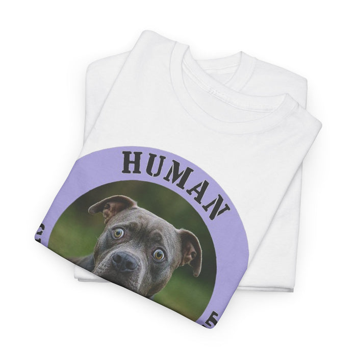 Pit Bull Human Security Blanket T-Shirt – Funny Dog Face Tee for Dog Lovers