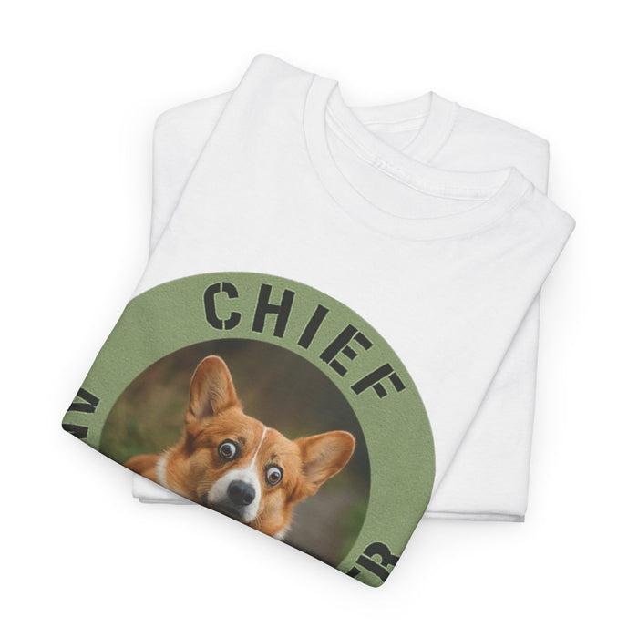Chief Anxiety Officer T-Shirt — Cute Corgi Anxiety Officer Graphic Tee
