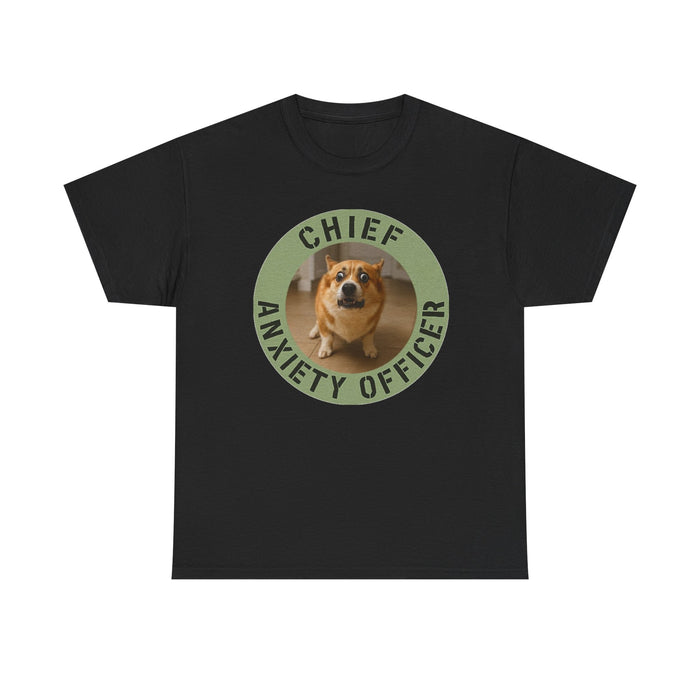 Chief Anxiety Officer T-Shirt – Funny Dog Meme Tee