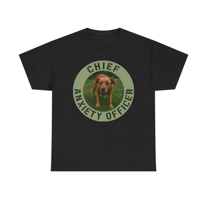 Chief Anxiety Officer T-Shirt — Funny Dog Graphic Tee for Pet Lovers