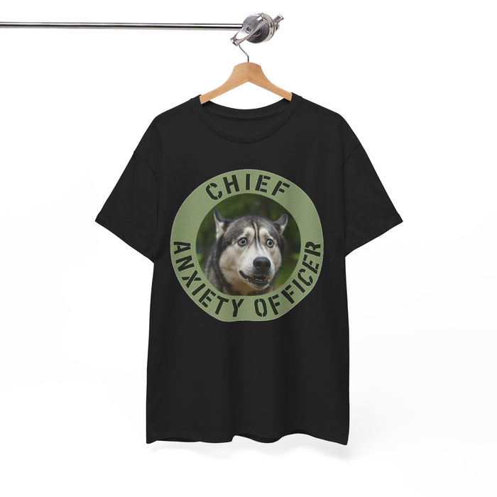 Chief Anxiety Officer T-Shirt — Funny Dog Graphic Tee