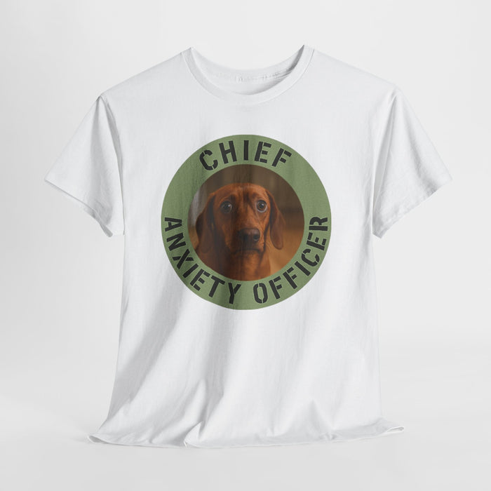 Chief Anxiety Officer T-Shirt — Funny Dog Graphic Tee