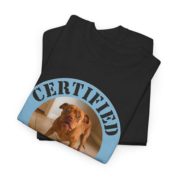 Certified Velcro Dog T-Shirt — Funny Dog Lover Tee