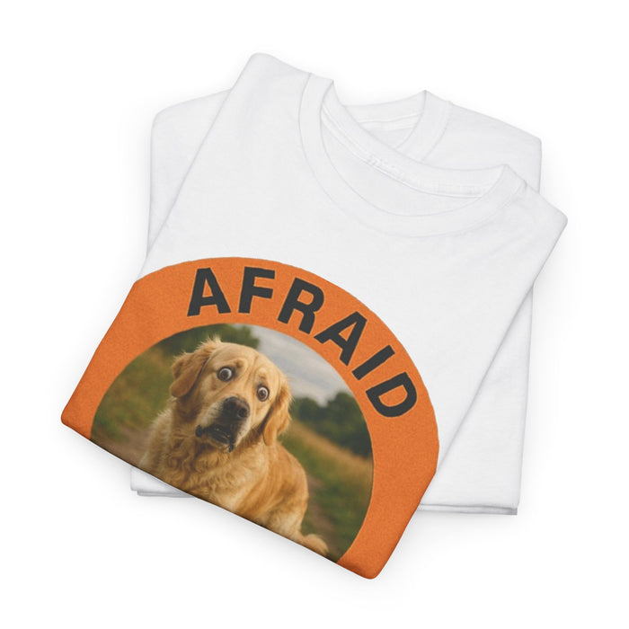 Golden Retriever Afraid But Trying Dog Graphic Tee