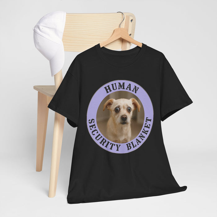 Dog 'Human Security Blanket' T-Shirt — Cute Rescue Pup Graphic Tee