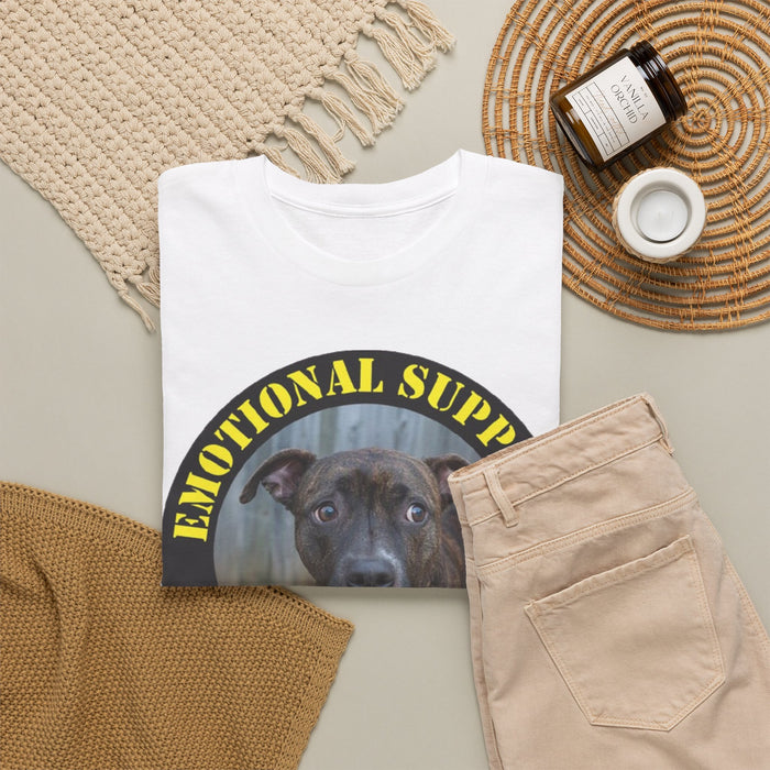 Pit Bull Emotional Support Human T-Shirt — Dog Photo Rescue Pet Lover Tee