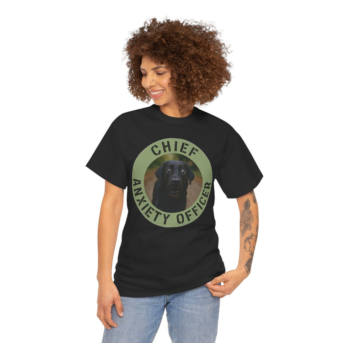Chief Anxiety Officer T-Shirt — Funny Dog Graphic Tee for Pet Lovers