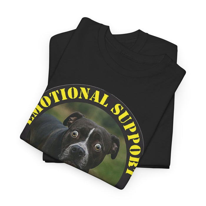 Emotional Support Human T-Shirt — Funny Dog Photo Tee for Pet Lovers