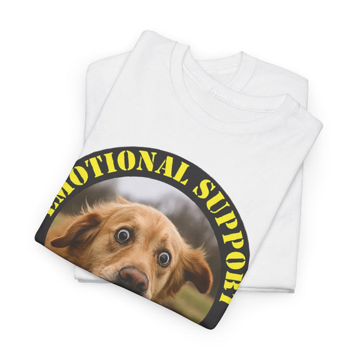 Emotional Support Human T‑Shirt — Cute Dog Photo Graphic Tee