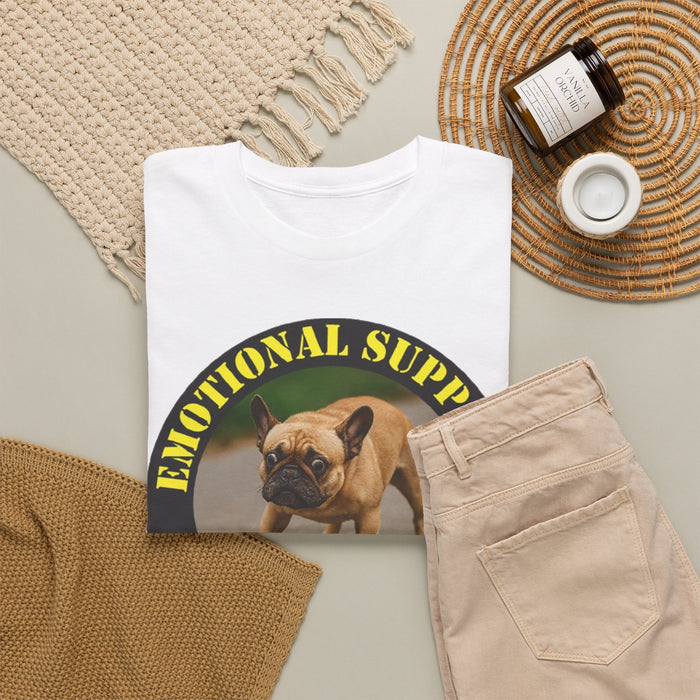 Emotional Support Human Tee — Funny French Bulldog Support Shirt
