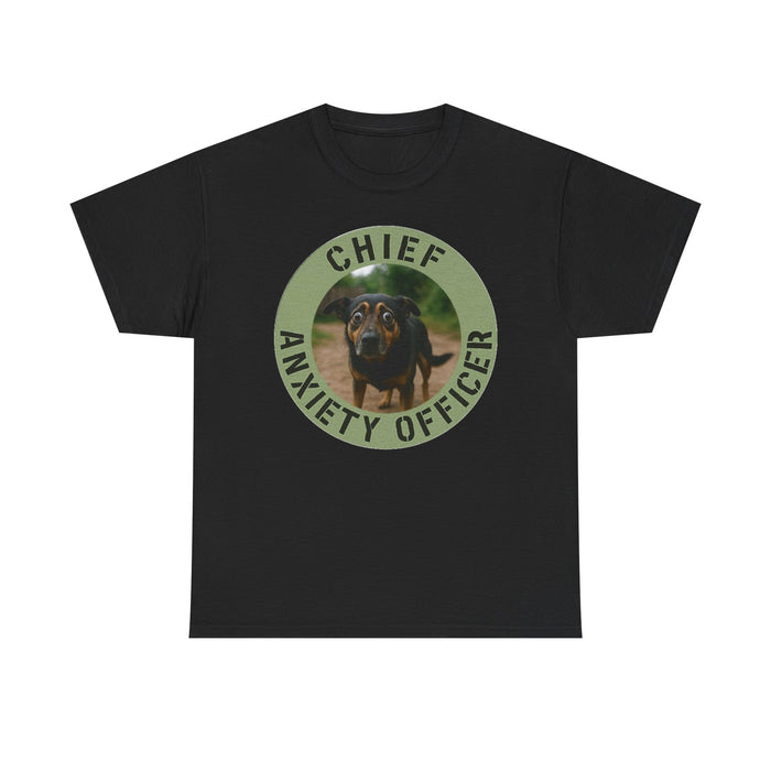Chief Anxiety Officer T-Shirt — Funny Dog Anxiety Officer Tee