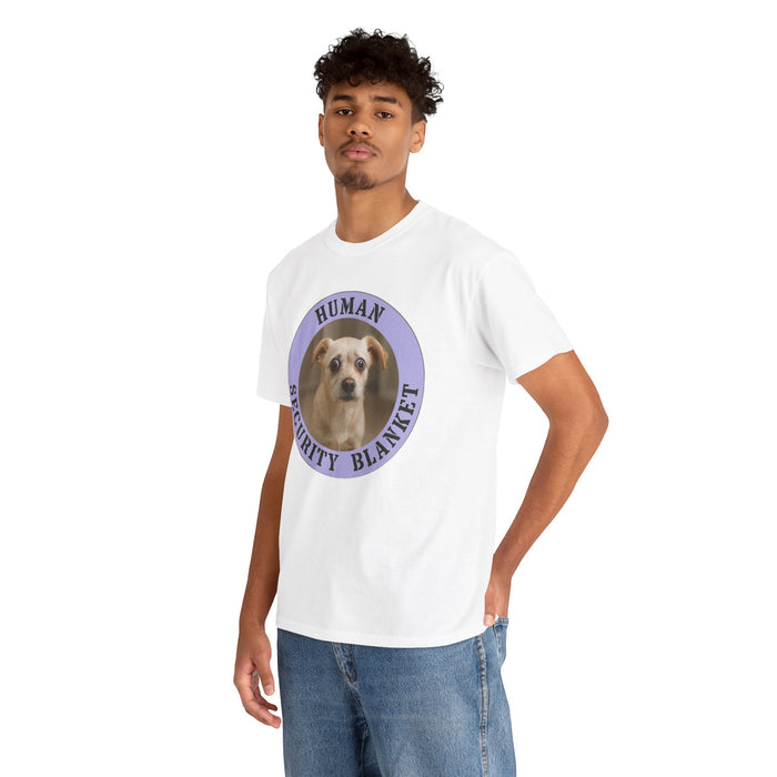 Dog Lover T‑Shirt — "Human Security Blanket" Cute Chihuahua Graphic Tee