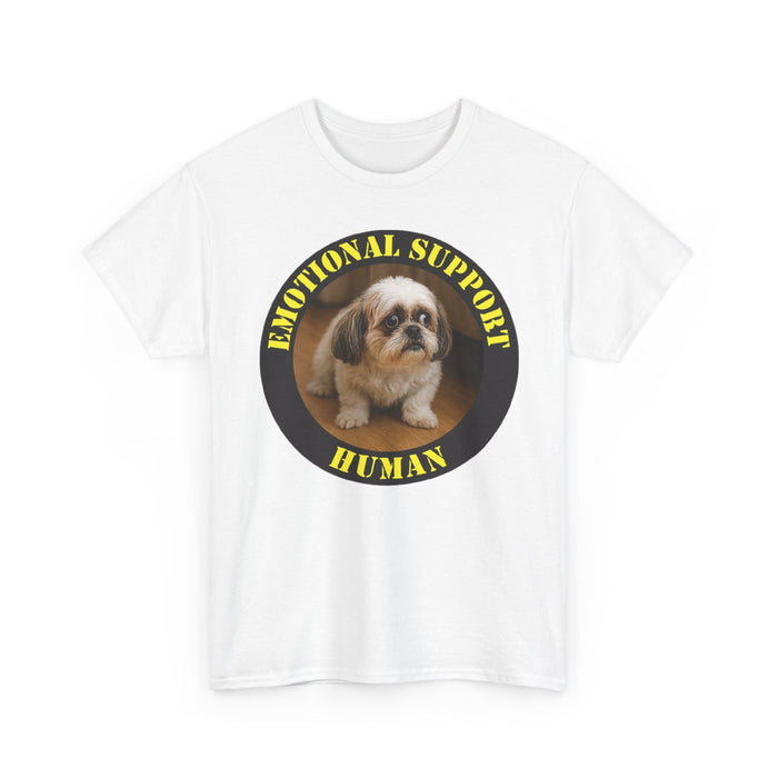 Emotional Support Human T-Shirt — Cute Shih Tzu Comfort Tee