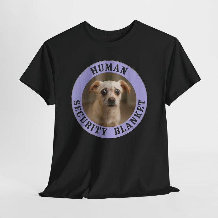 Dog 'Human Security Blanket' T-Shirt — Cute Rescue Pup Graphic Tee