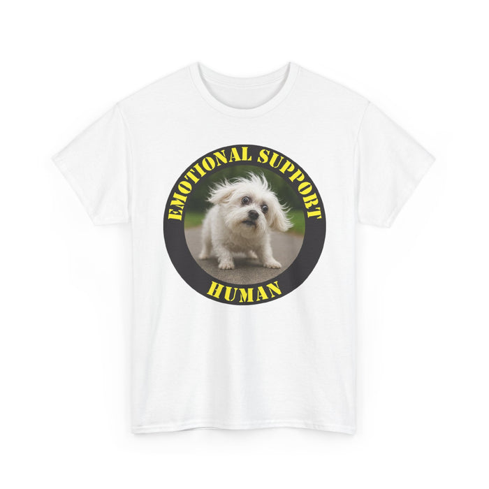 Emotional Support Human T‑Shirt - Cute Puppy Graphic Tee