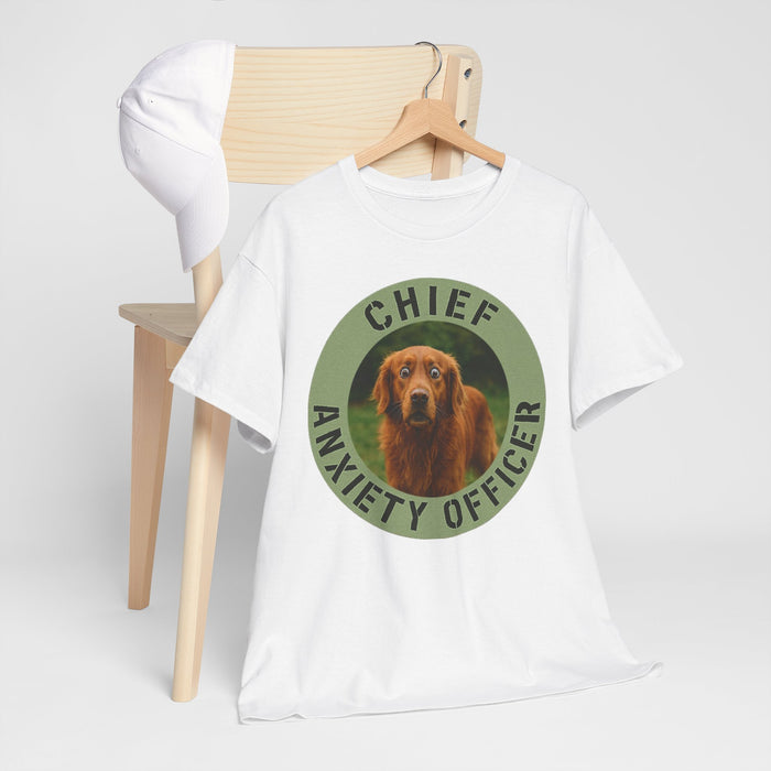 Chief Anxiety Officer Dog T-Shirt — Funny Pet Lover Tee