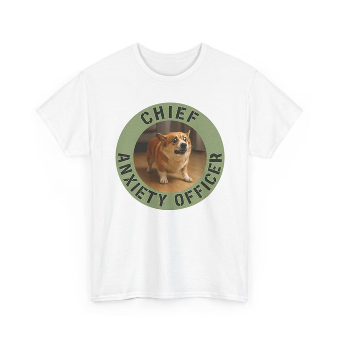 Chief Anxiety Officer T-Shirt – Funny Corgi Anxiety Tee