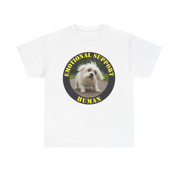 Emotional Support Human T‑Shirt - Cute Puppy Graphic Tee