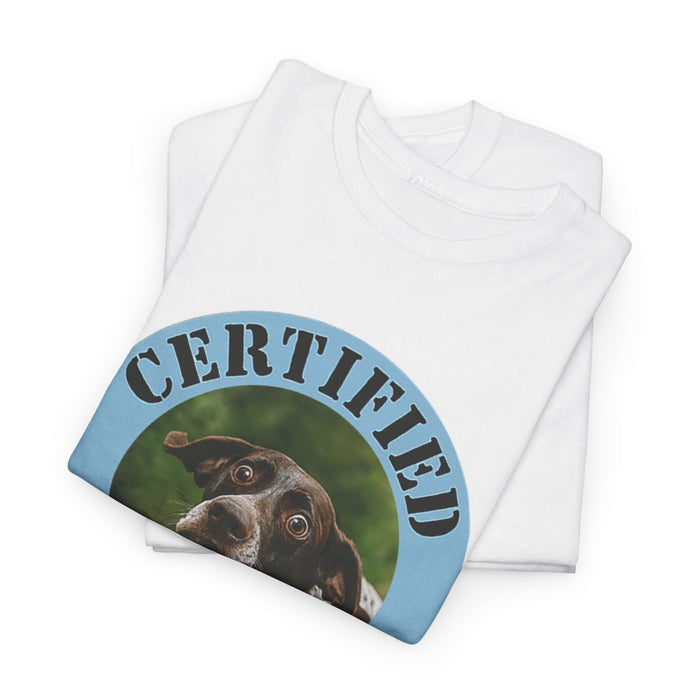 Certified Velcro Dog T-Shirt — Funny Dog Lover Tee