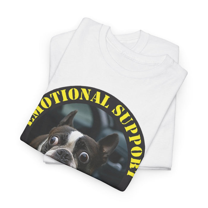 Emotional Support Human T-Shirt — Funny Boston Terrier Pet Tee