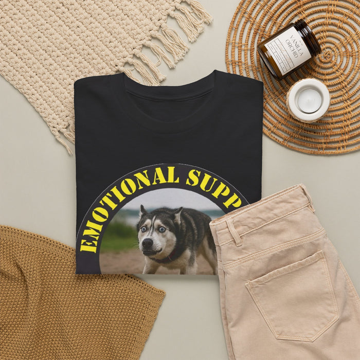Emotional Support Human T-Shirt — Funny Rescue Dog Graphic Tee