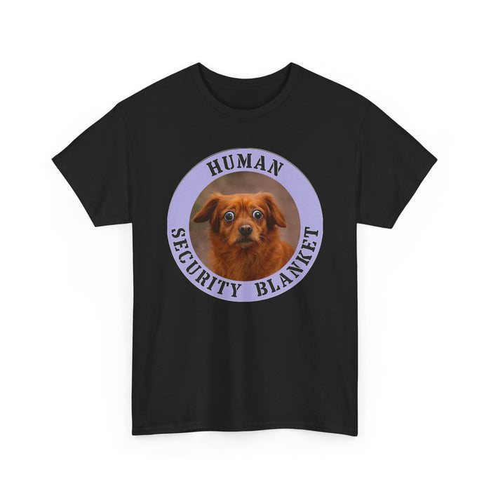 Dog Lover T‑Shirt – 'Human Security Blanket' Cute Puppy Graphic Tee
