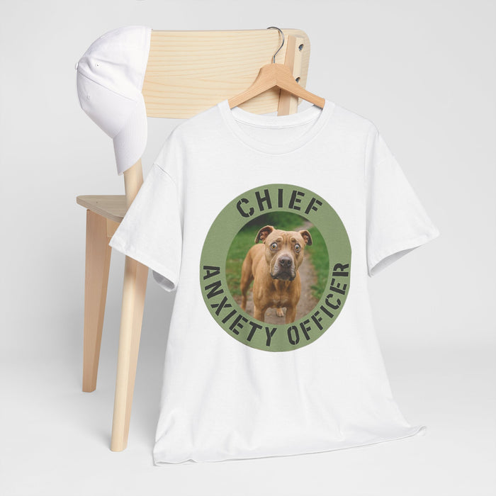 Chief Anxiety Officer T-Shirt — Funny Dog Graphic Tee