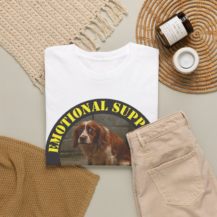 Emotional Support Human T‑Shirt — Cute Spaniel Pet Therapy Tee
