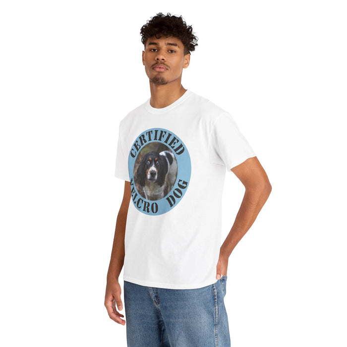 Spaniel Certified Velcro Dog T‑Shirt – Funny Dog Lover Tee