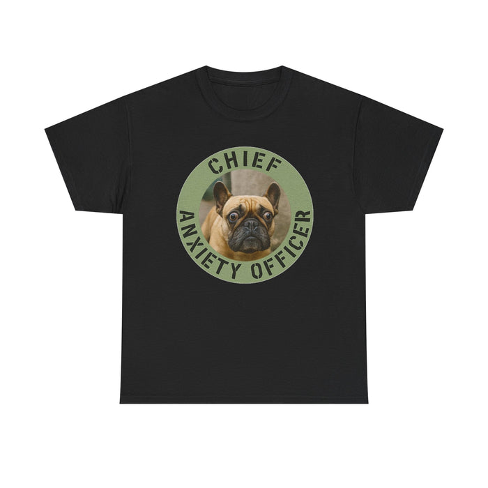 Chief Anxiety Officer T-Shirt — Funny French Bulldog Graphic Tee